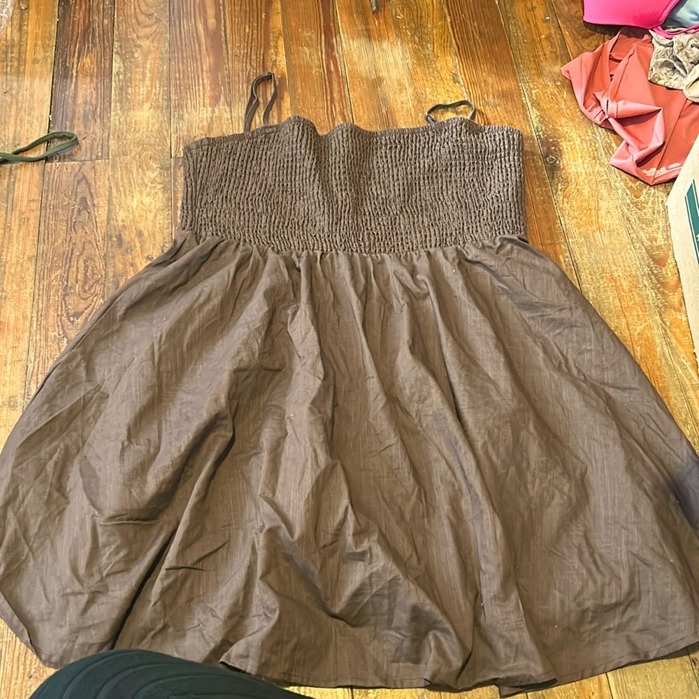 Brown mini dress new never been worn before